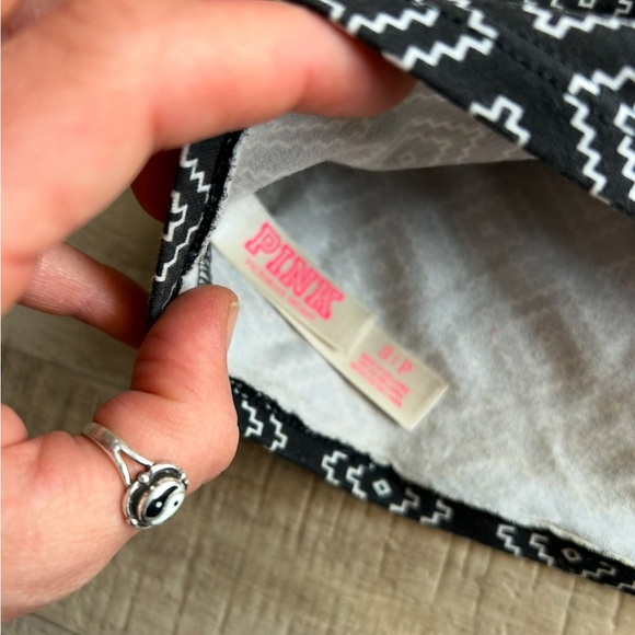 Y2K PINK aztec strapless bandeau - Picture 2 of 4